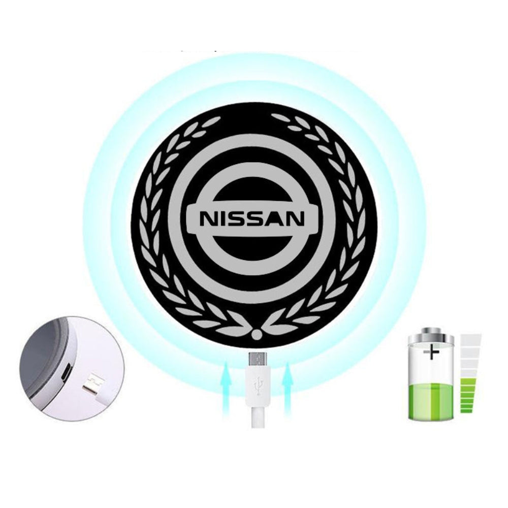 Logotipo LED recargable para coche - Efecto luz de neón